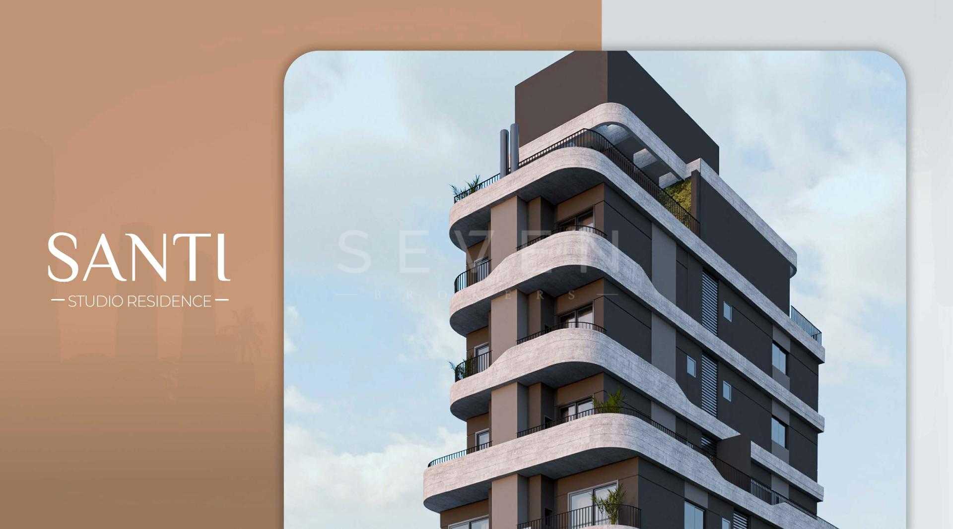 Studio com Sacada no SANTI Mercês com sacada por R  394.900,00...